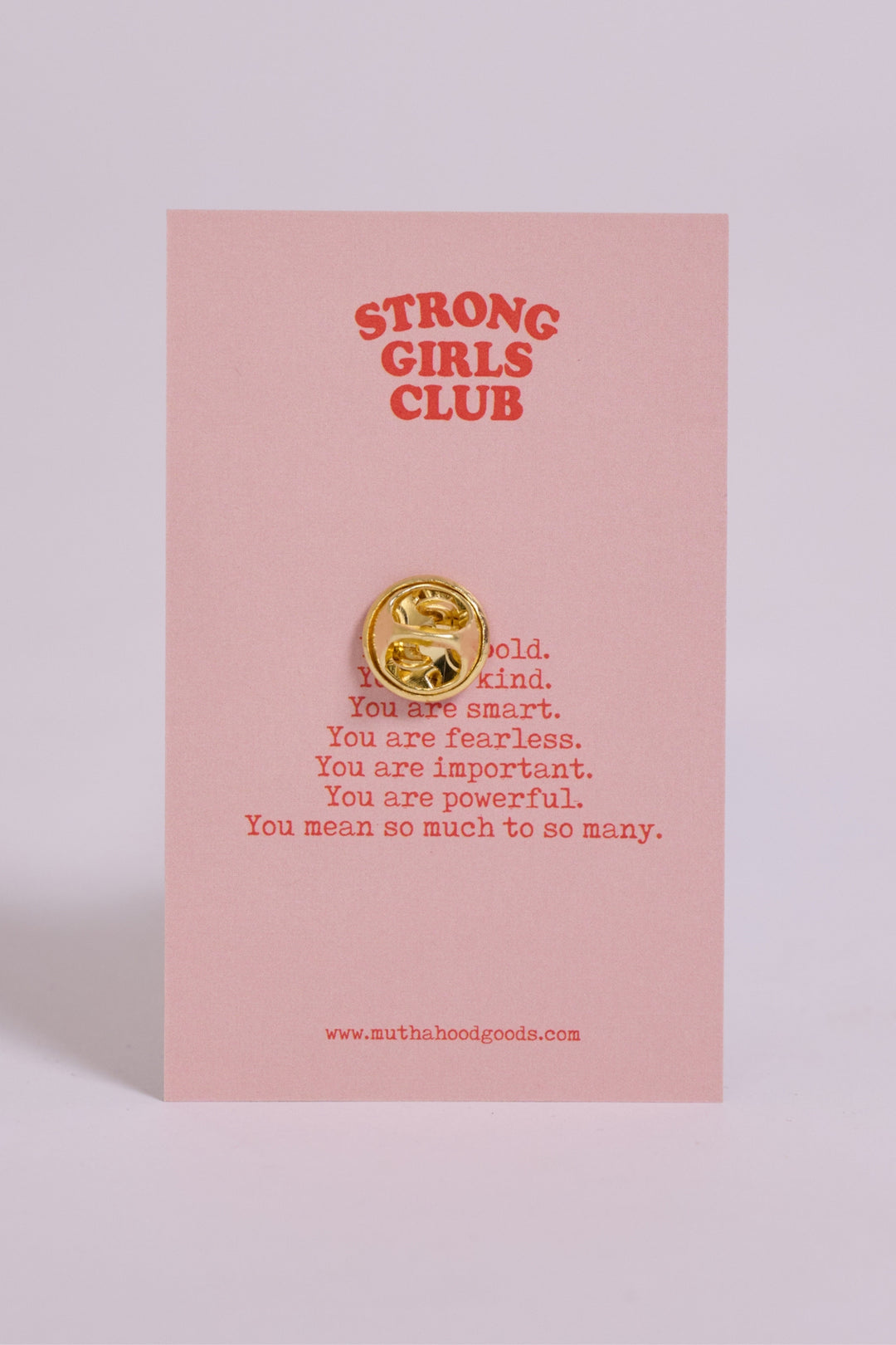 Strong Girls Club Badge Pin
