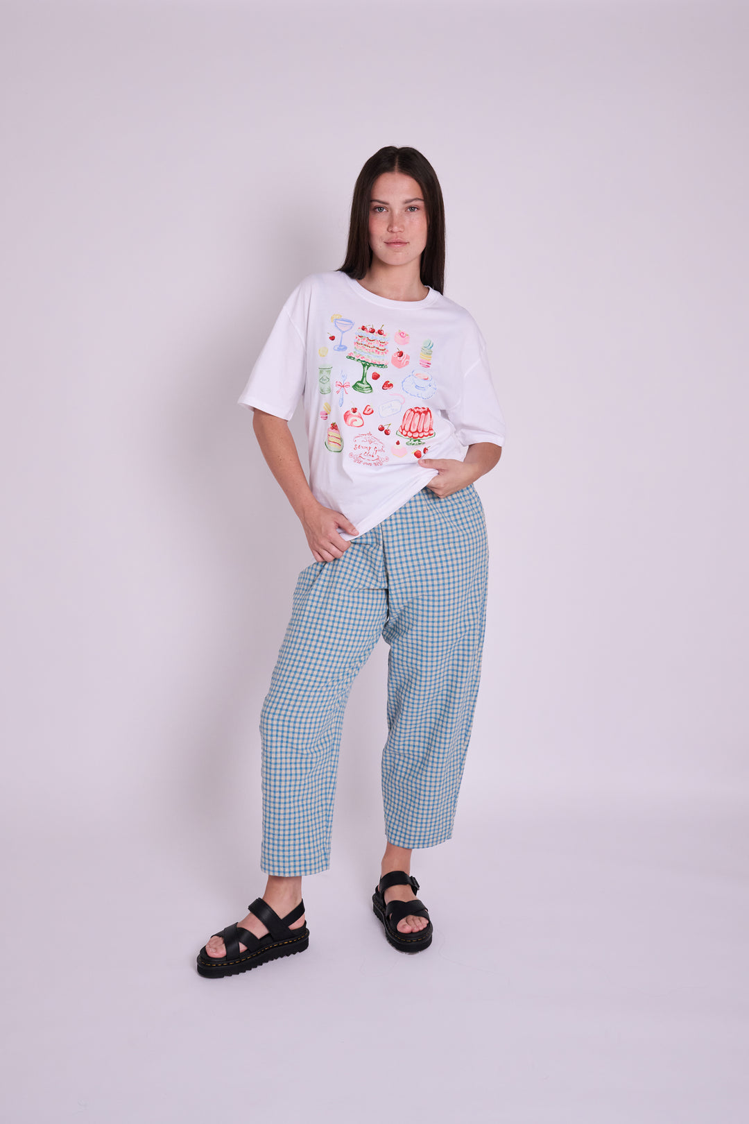 The Club Afternoon Tea White Graphic TShirt