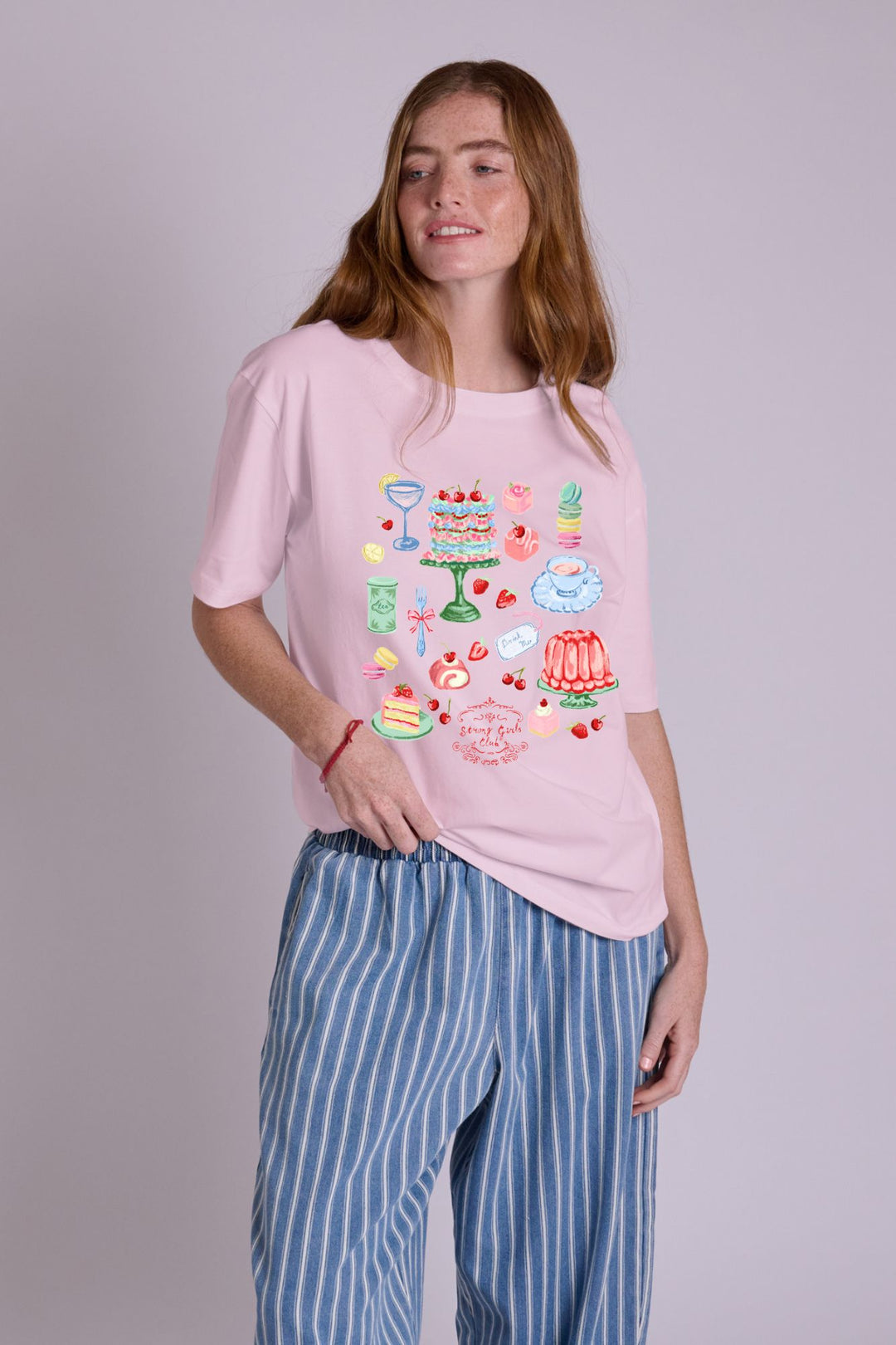 The Club Afternoon Tea Pink Graphic TShirt