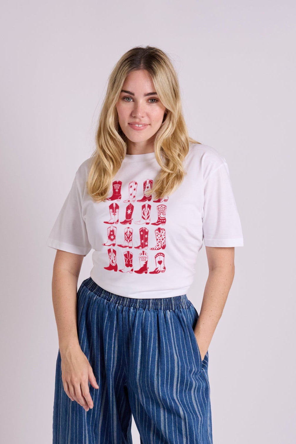 The Club Cowgirl Boots Tee