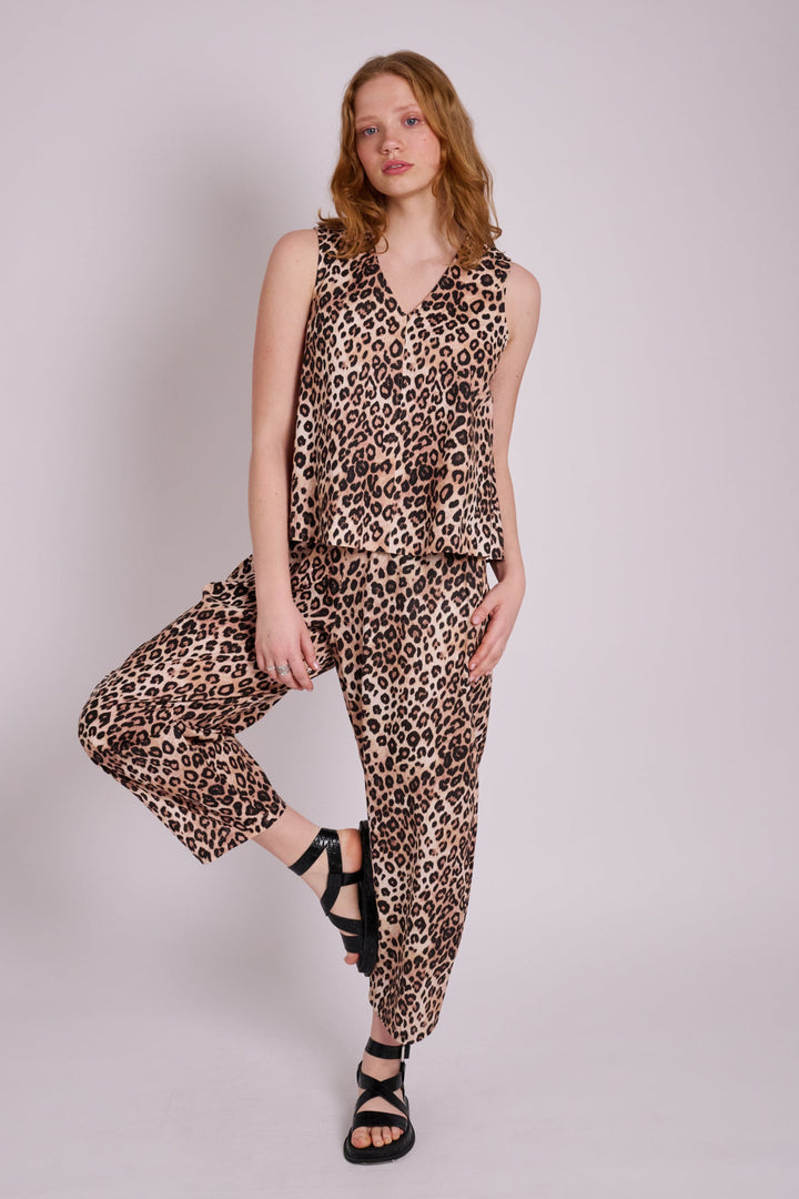 Marcy Leopard Top
