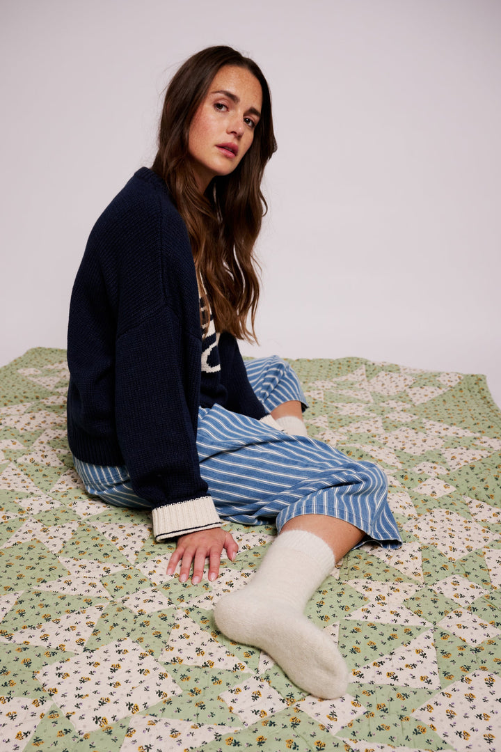 Cream Soft Alpaca Socks