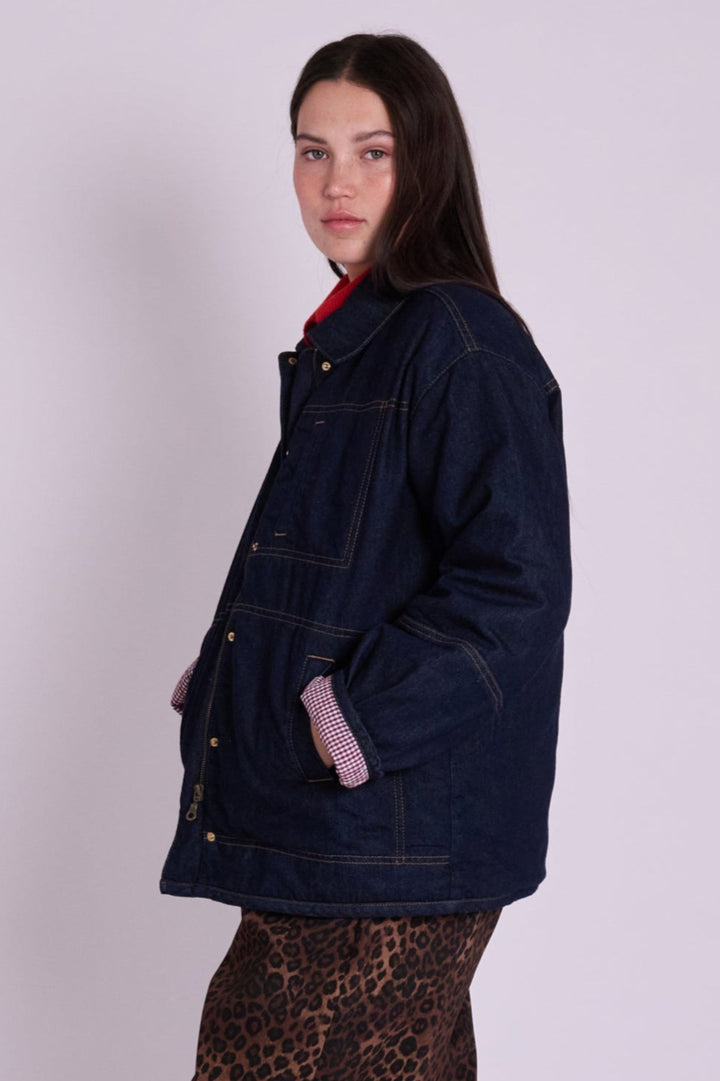 Aimee Denim Collared Jacket
