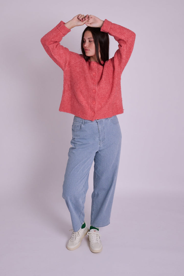 Dolly High Rise Ticking Stripe Jean