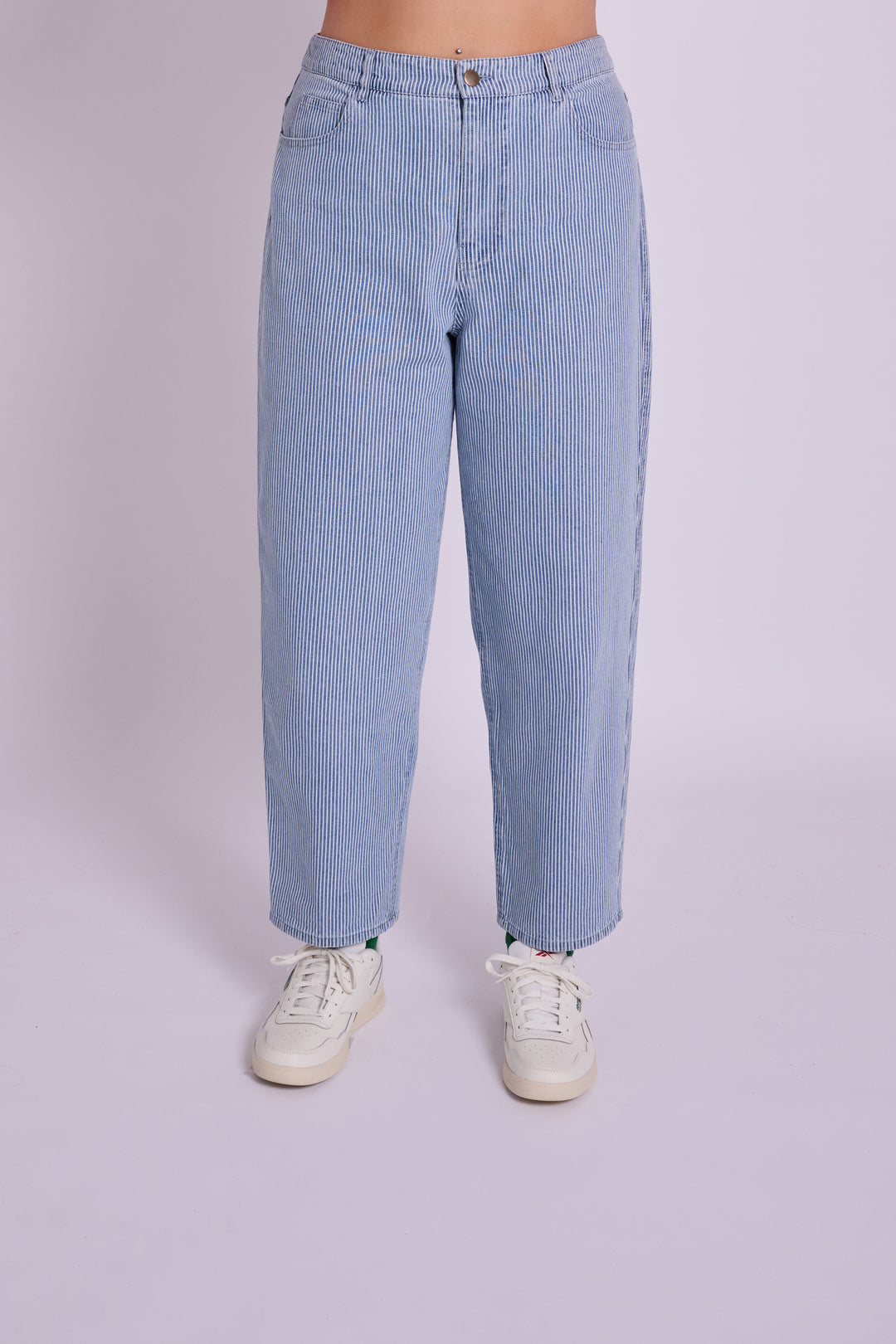 Dolly High Rise Ticking Stripe Jean