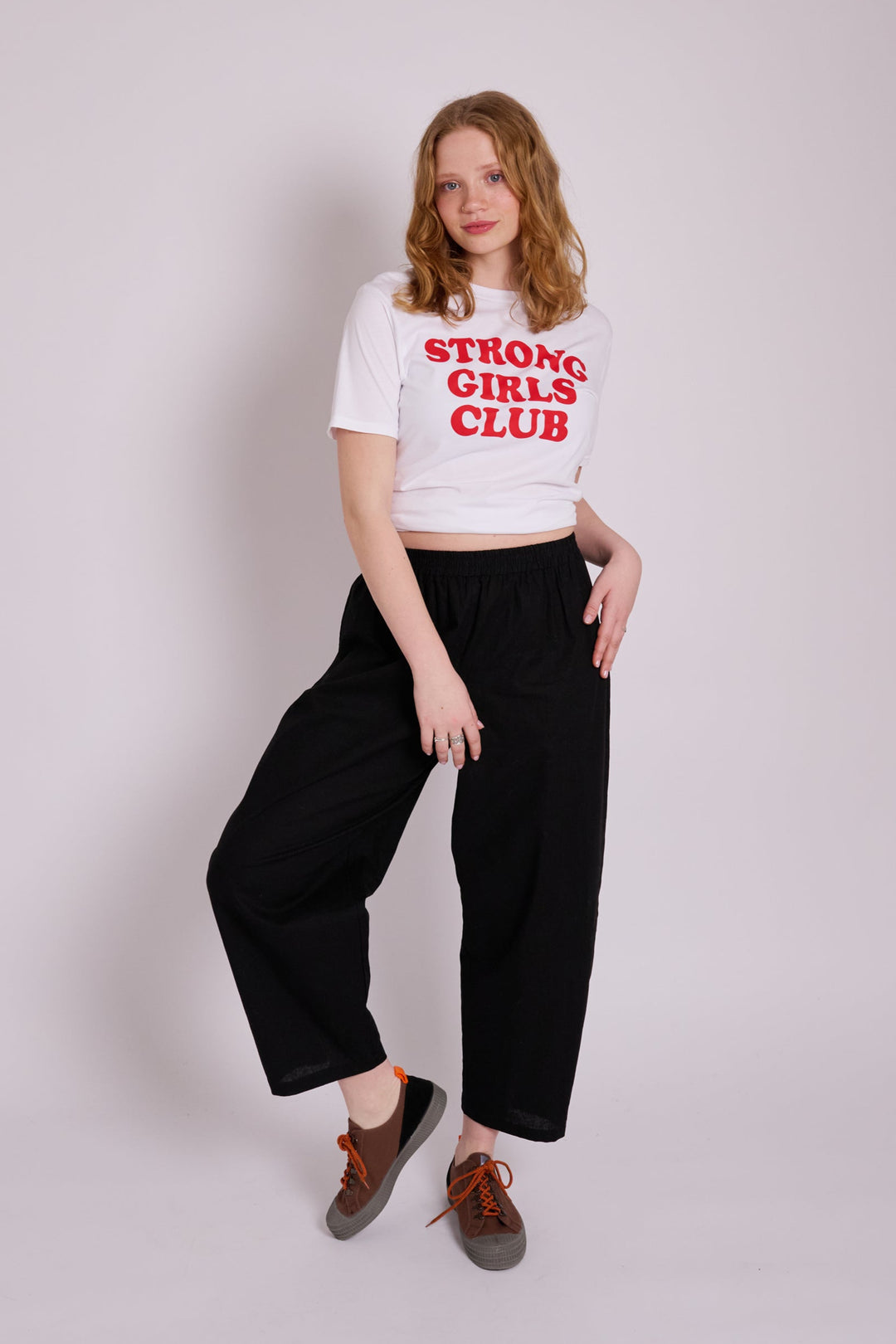 Peggy Black Linen Trousers