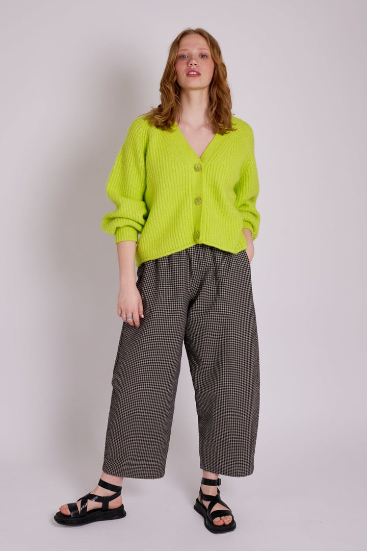 Textured Gingham Ottie Trousers