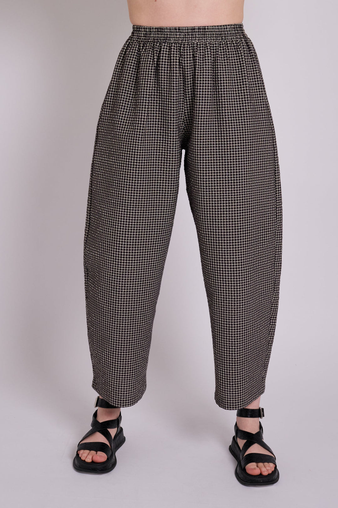 Textured Gingham Ottie Trousers