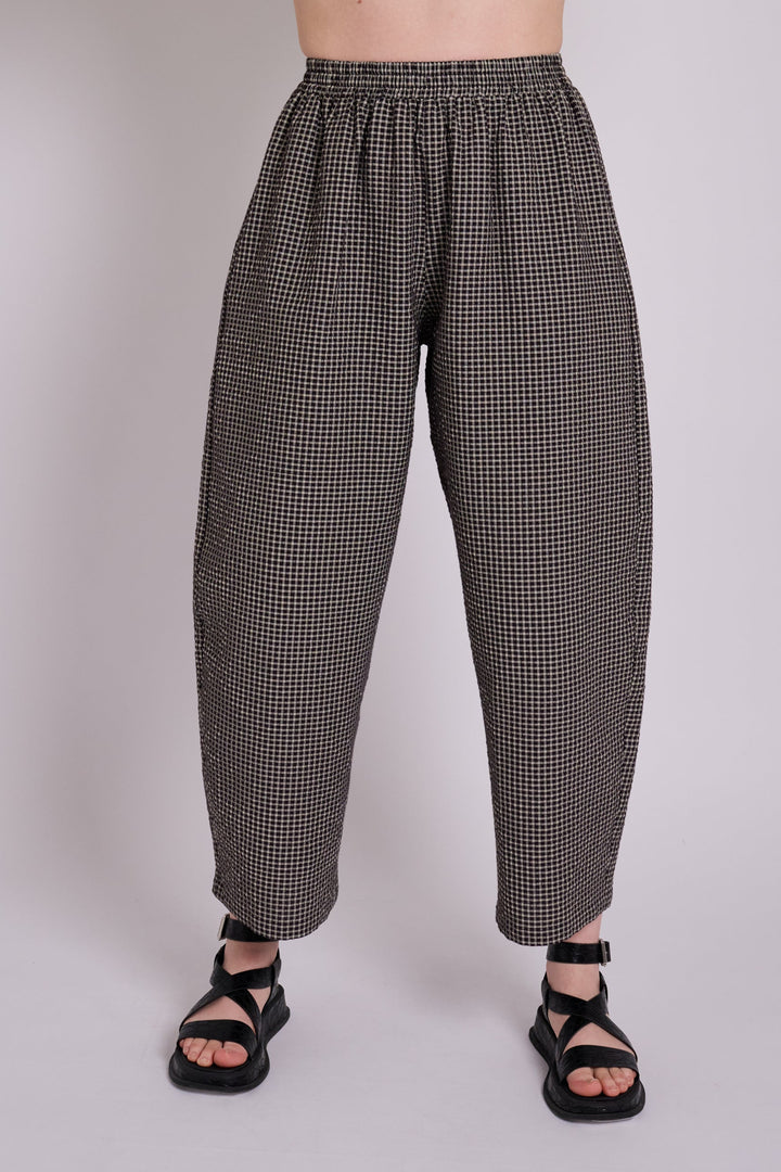 Textured Gingham Ottie Trousers