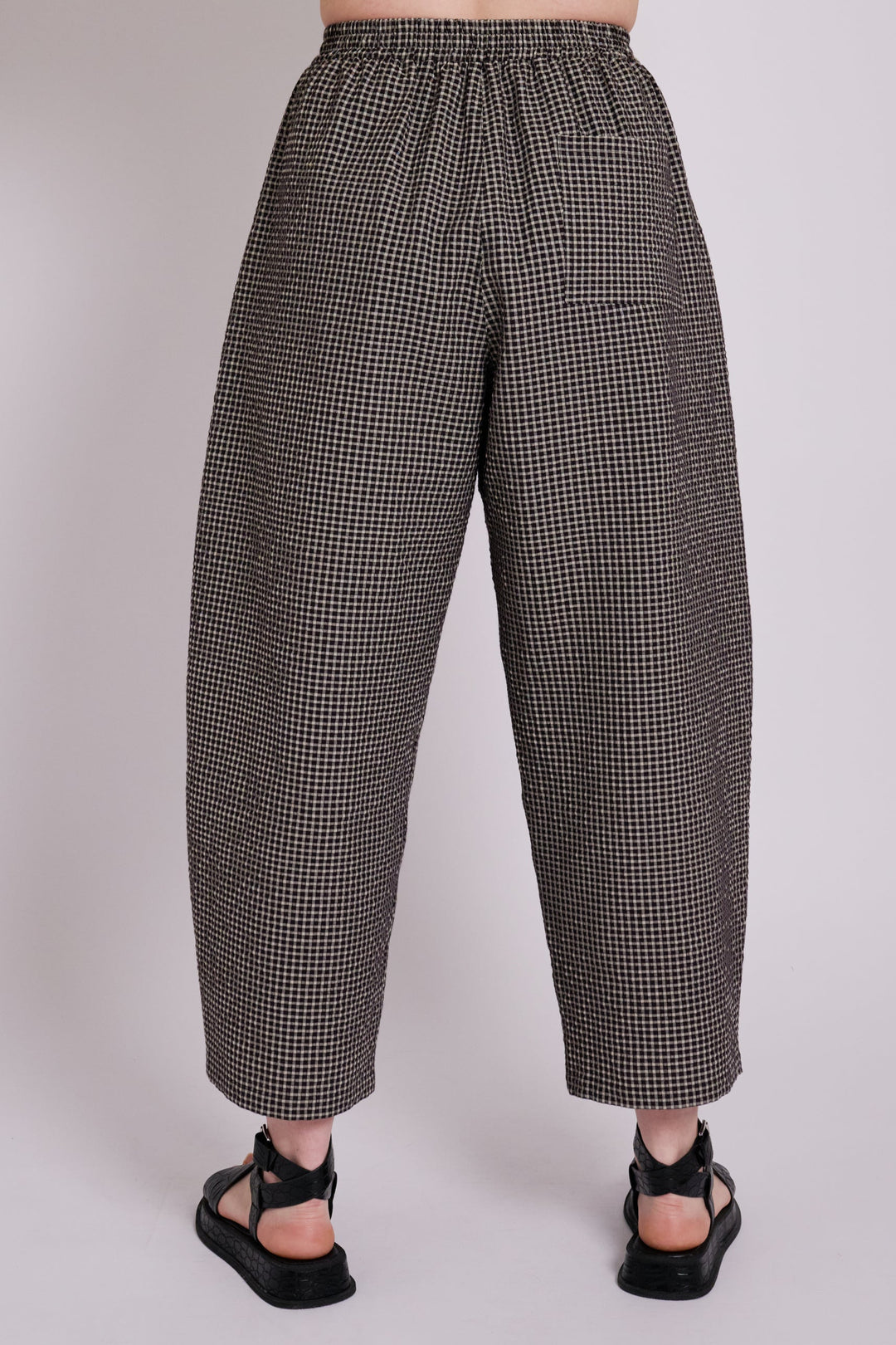 Textured Gingham Ottie Trousers