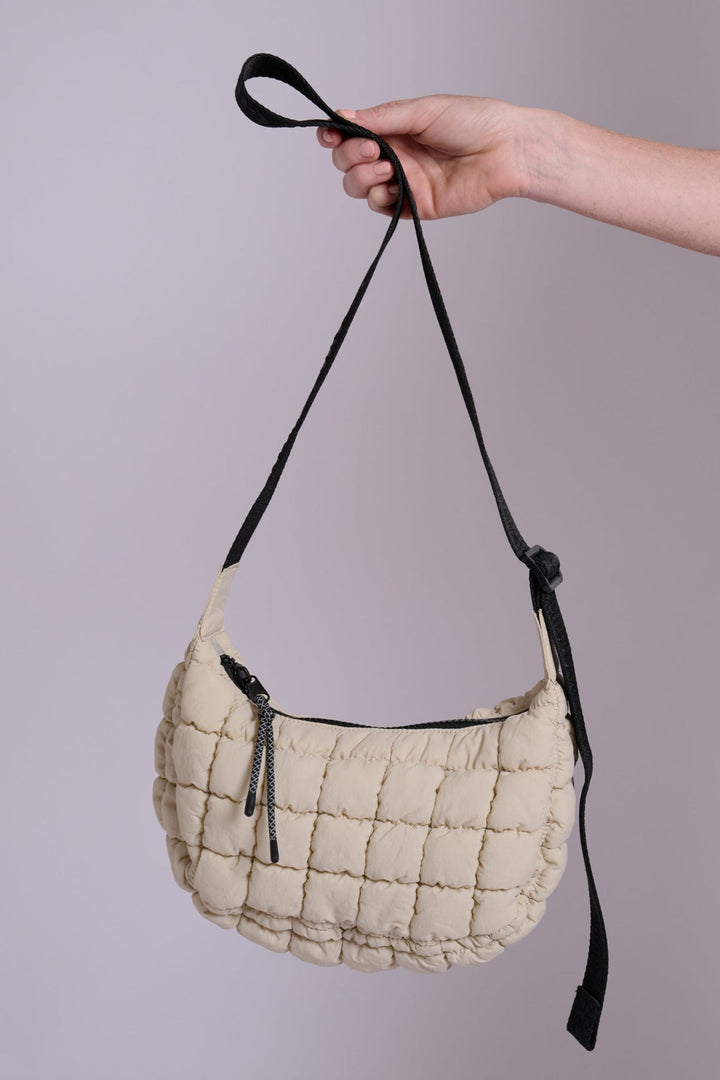 Dumpling Baby Stone Quilted Crossbody Bag