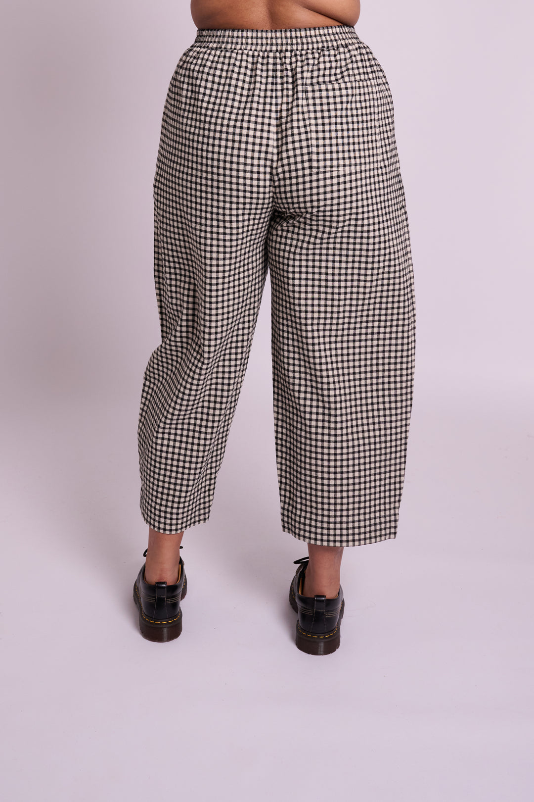 Ottie Black Rustic Gingham Trousers