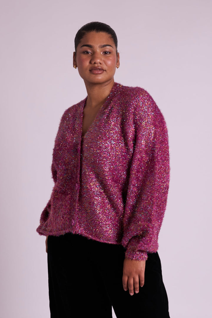 Berry Sprinkles Sparkly Mabel Cardigan