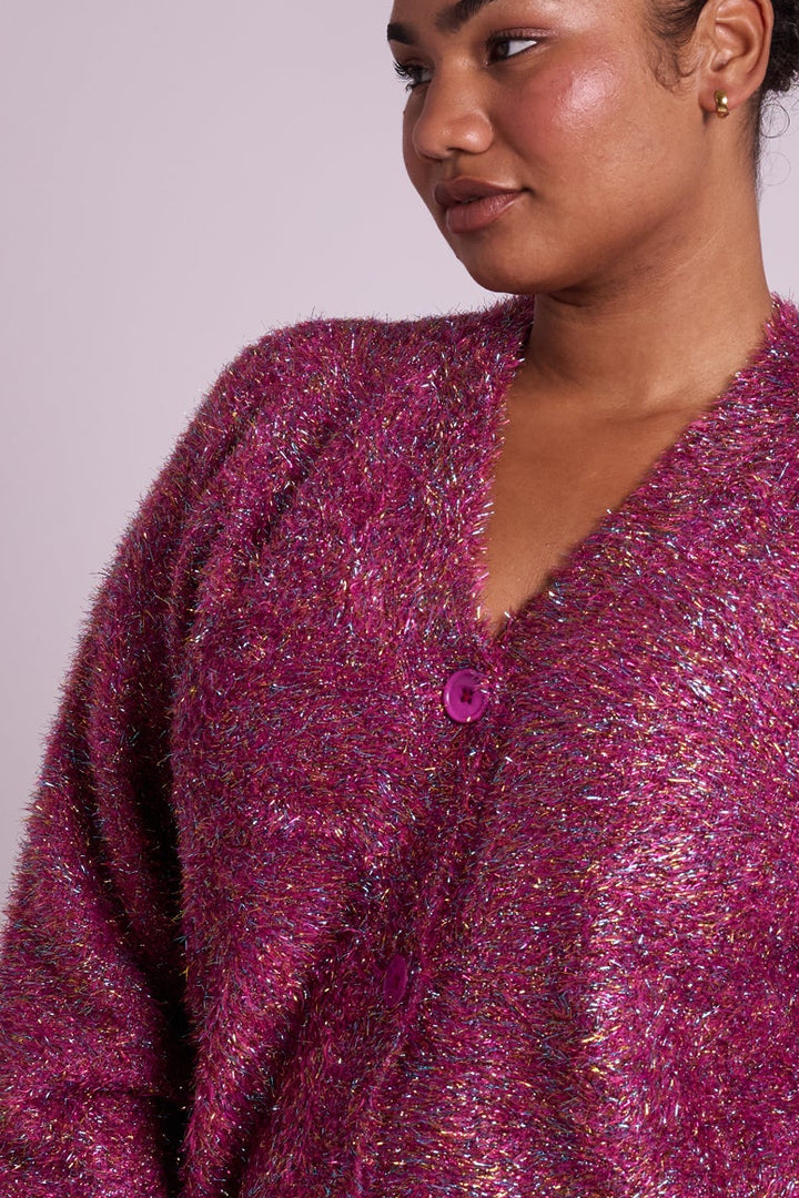 Berry Sprinkles Sparkly Mabel Cardigan