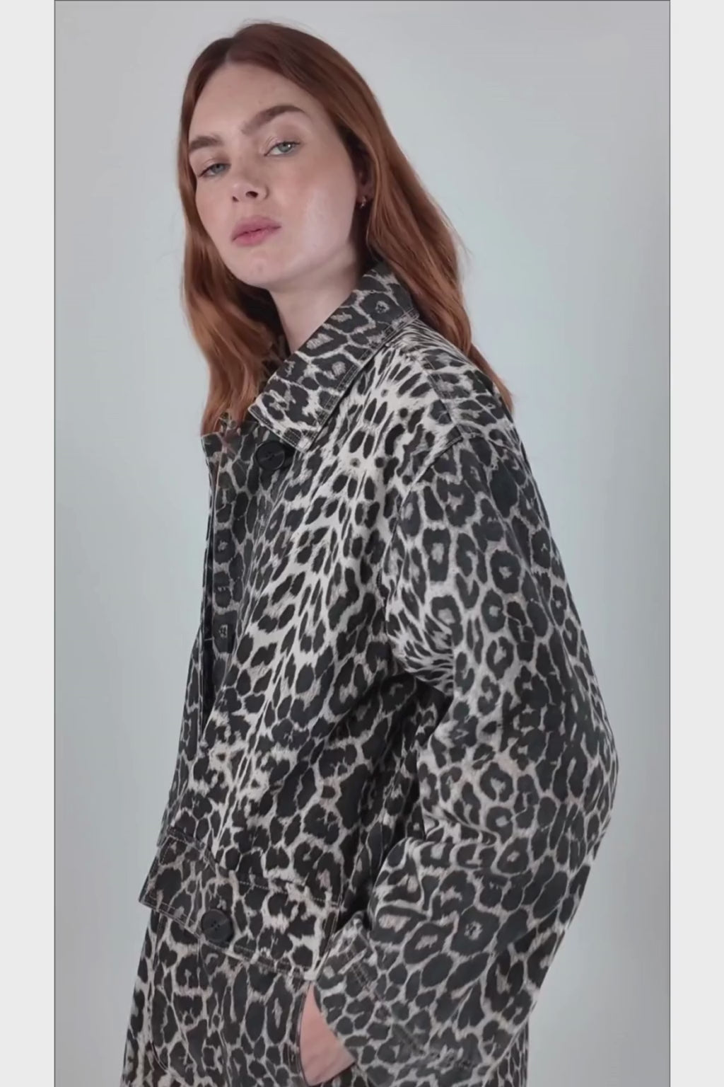 Sienna Leopard Denim Jacket