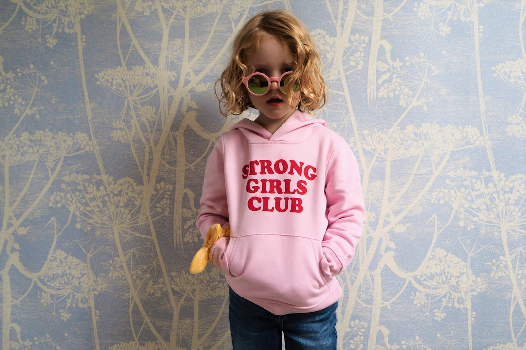 Strong Little Girls Club Pink Hoodie