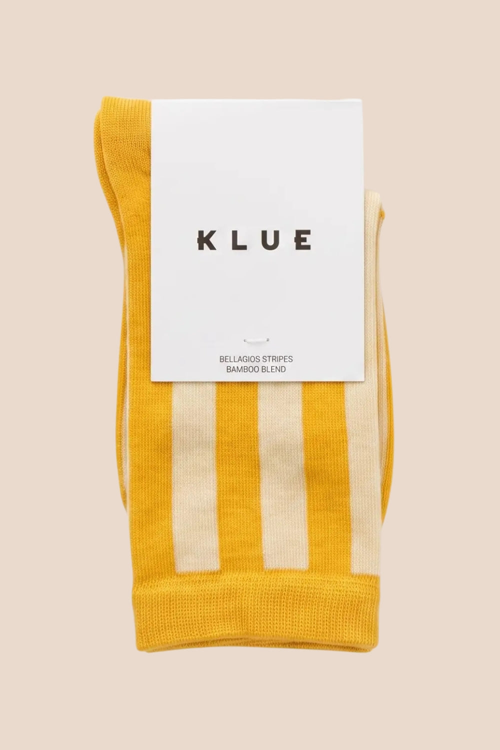 Klue Retro Striped socks - Golden Yellow & Butter
