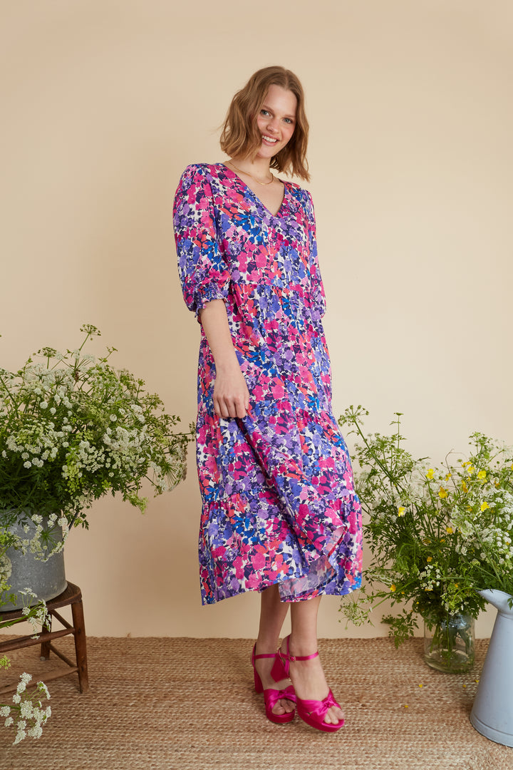Martha Floral Midi Dress