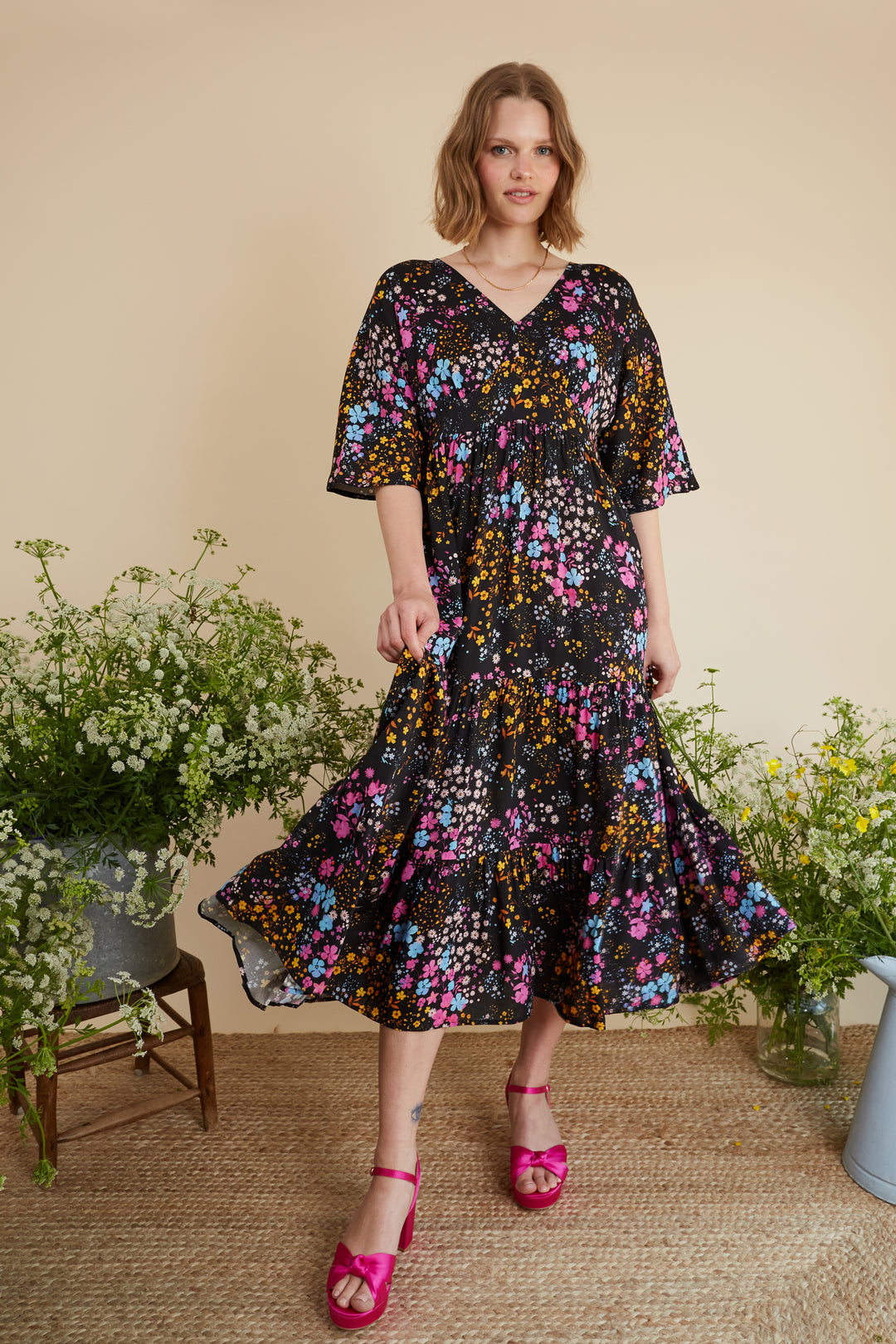 Zinnia Floral Maxi Dress