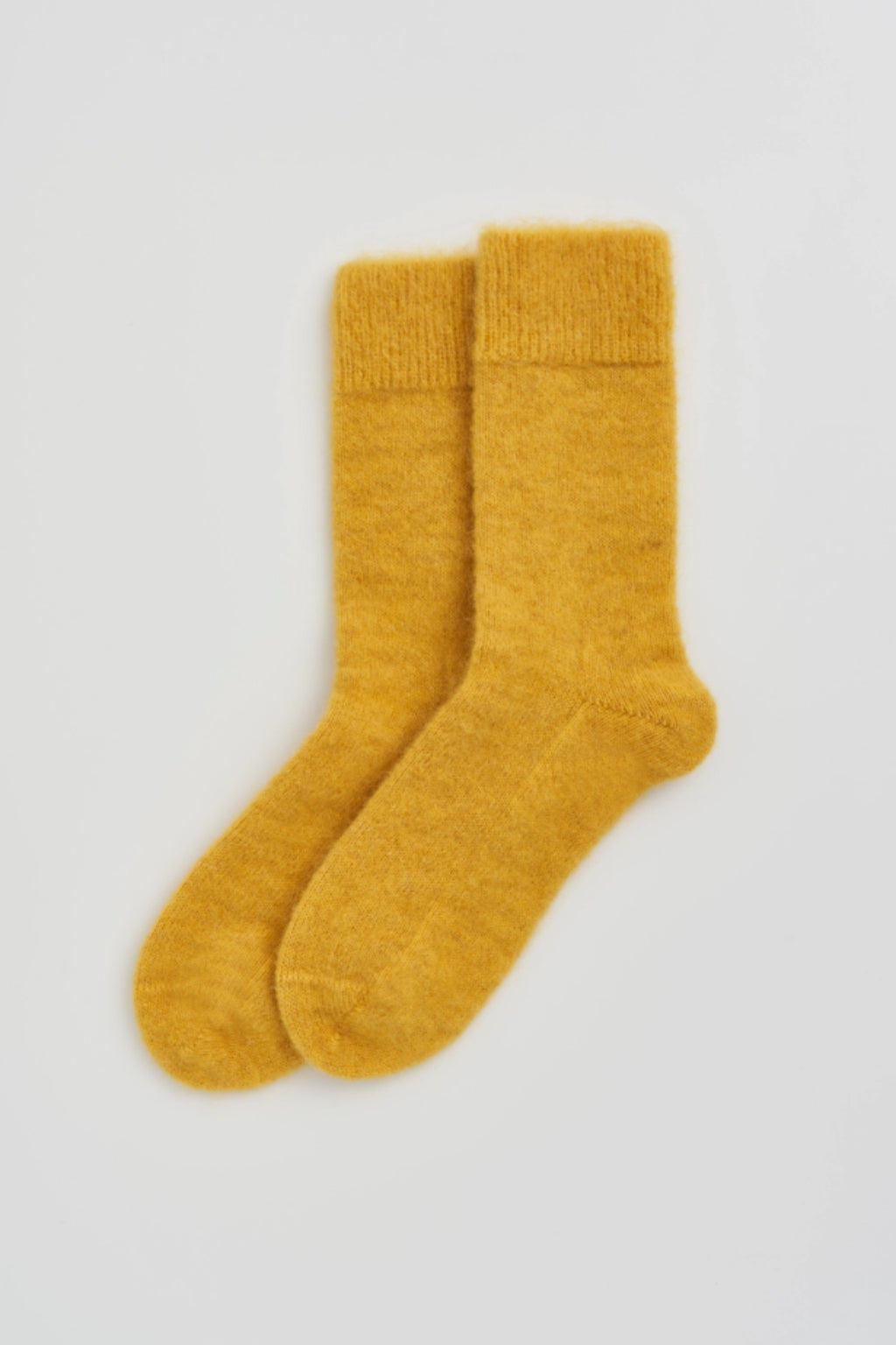 Yellow Ultra Soft Alpaca Socks