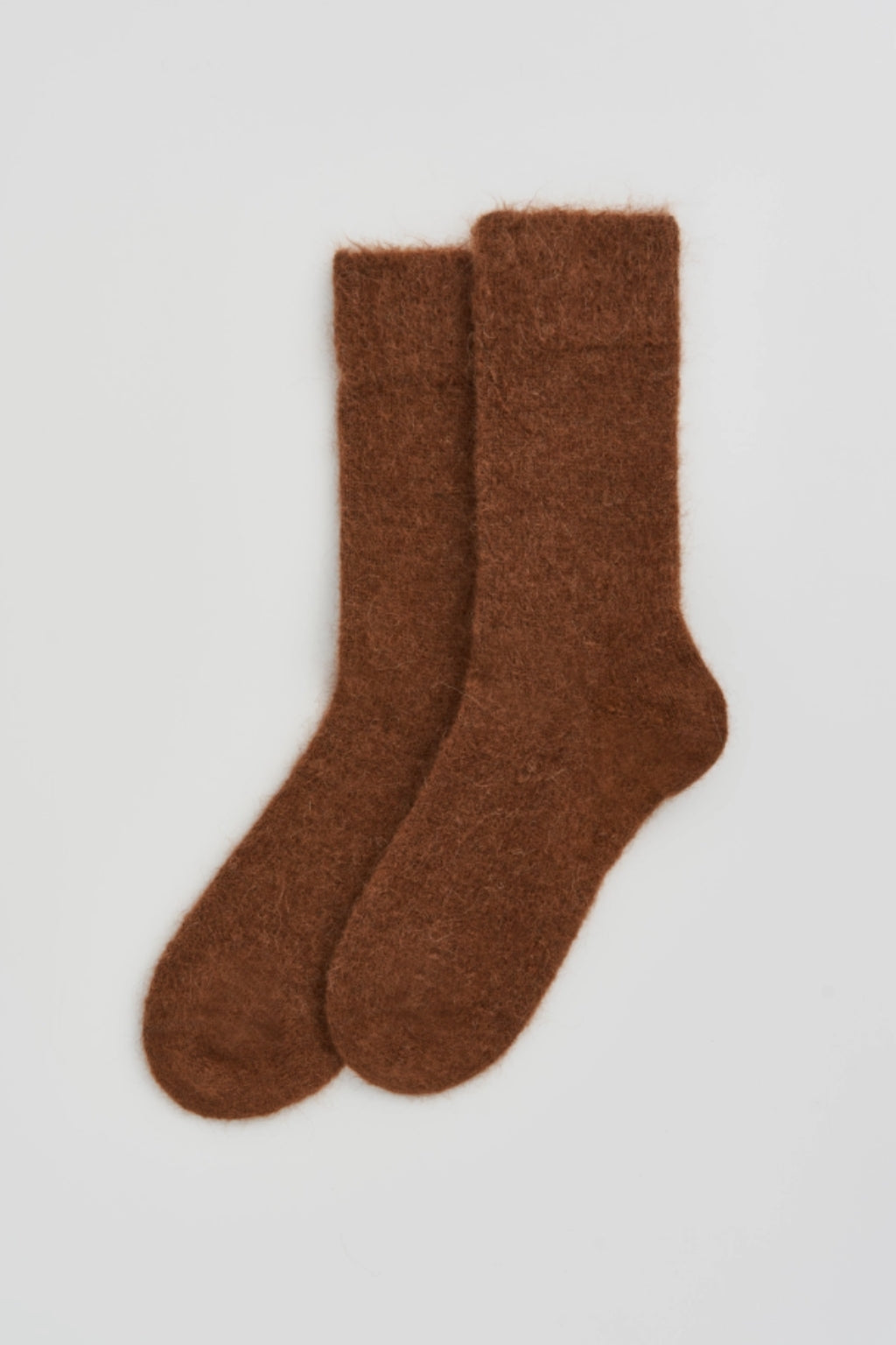 Brown Soft Alpaca Socks