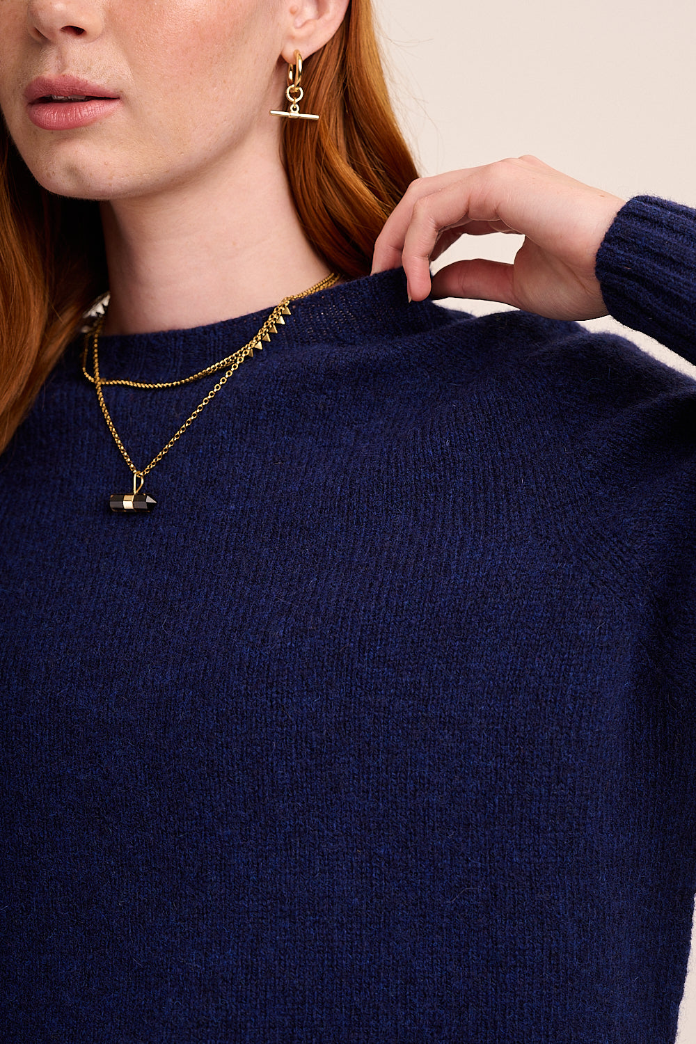 Astrid Lambswool Jumper - Night Sky