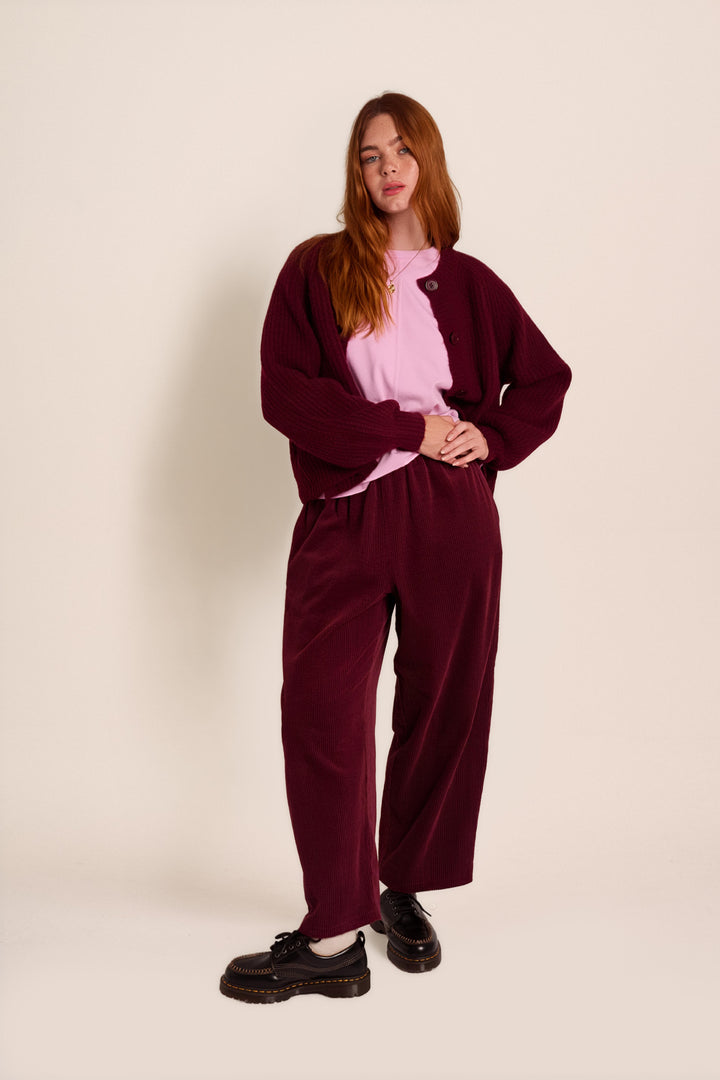 Ivy Cardigan - Burgundy