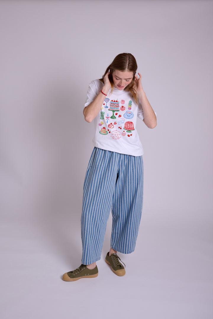 The Club Afternoon Tea White Graphic TShirt
