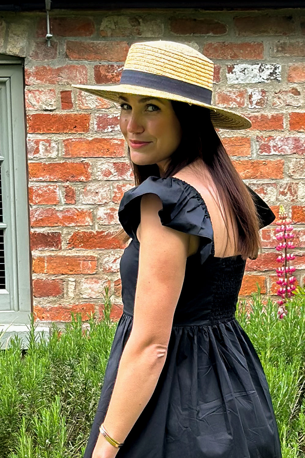 Black Flutter Sleeve Sundress