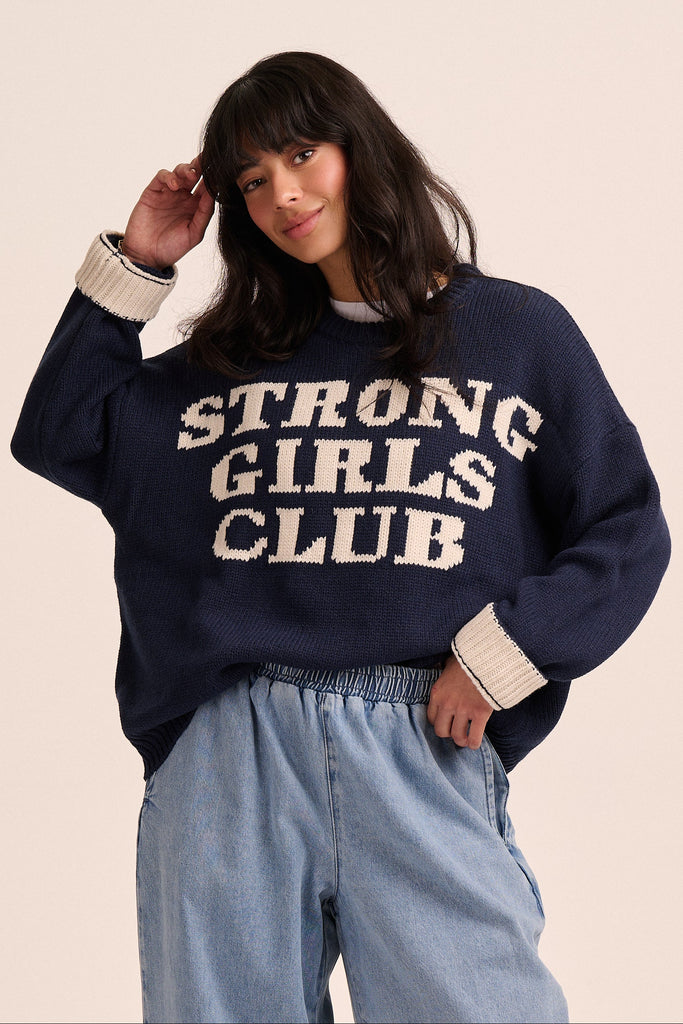 Knitted Strong Club Jumper