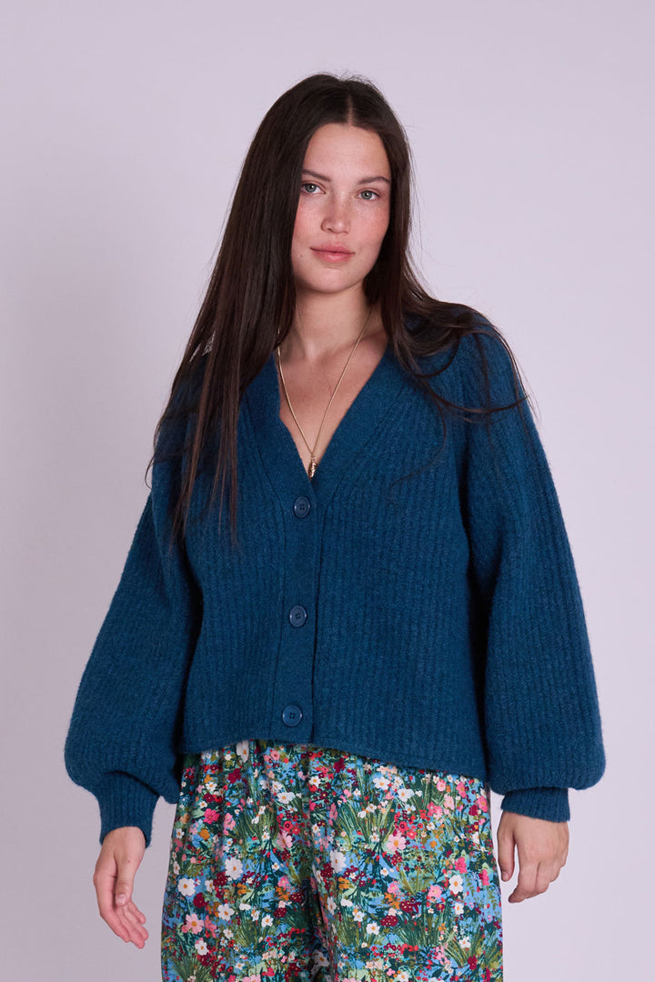 Mabel Petrol Cardigan