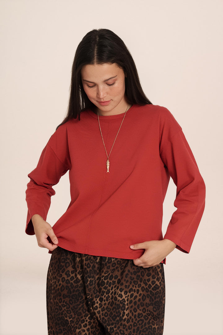 Marlow Garment Dyed TShirt - Rust