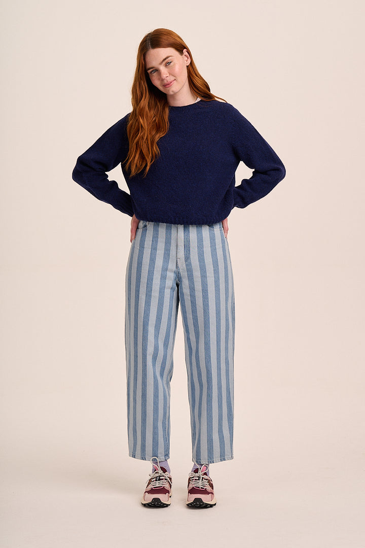 Dolly High Rise Jean - Wide Stripe