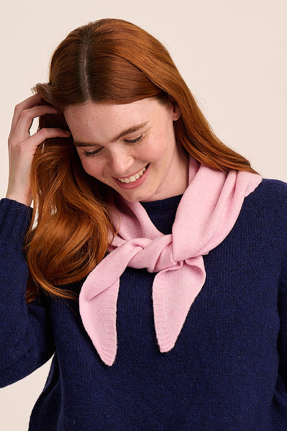 Nova Merino Wool Knitted Triangle Scarf