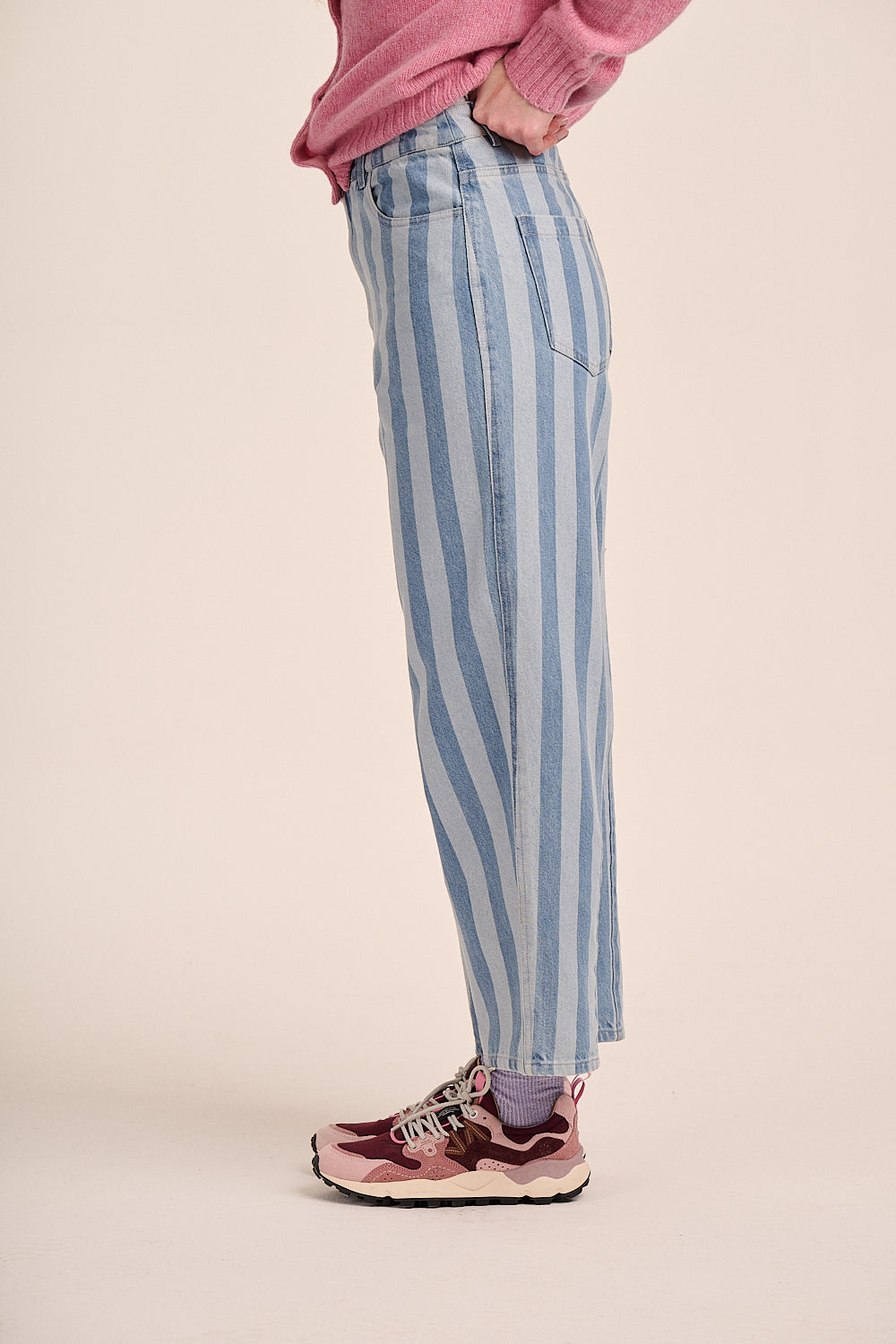 Dolly High Rise Jean - Wide Stripe