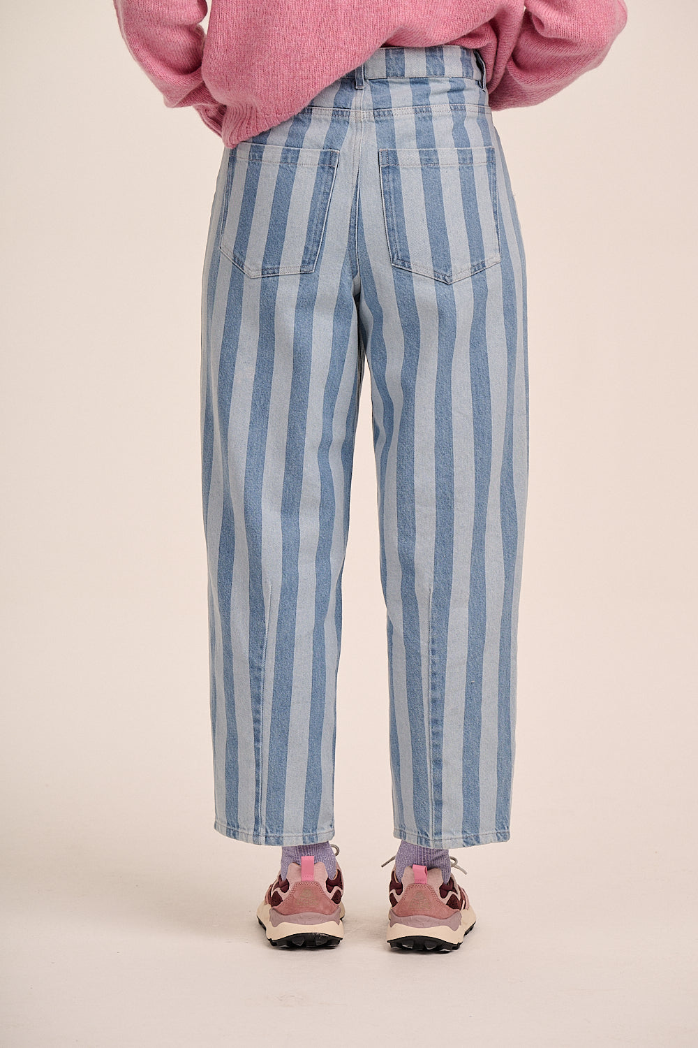 Dolly High Rise Jean - Wide Stripe
