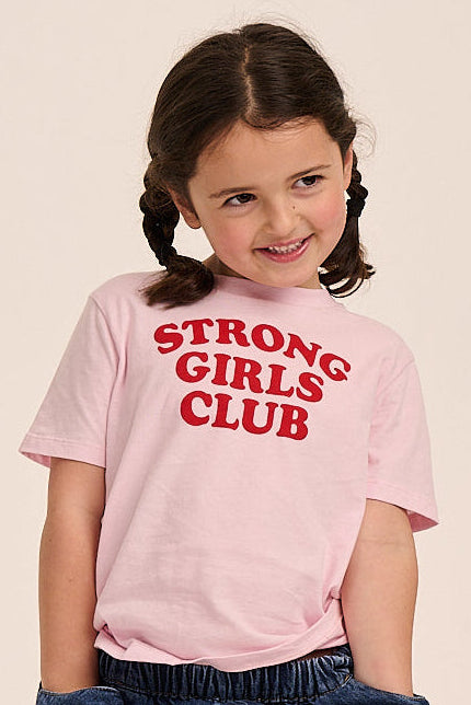 Strong Little Club Slogan TShirt