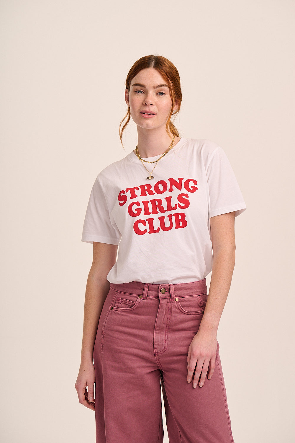 Strong Girls Club Crew TShirt - White