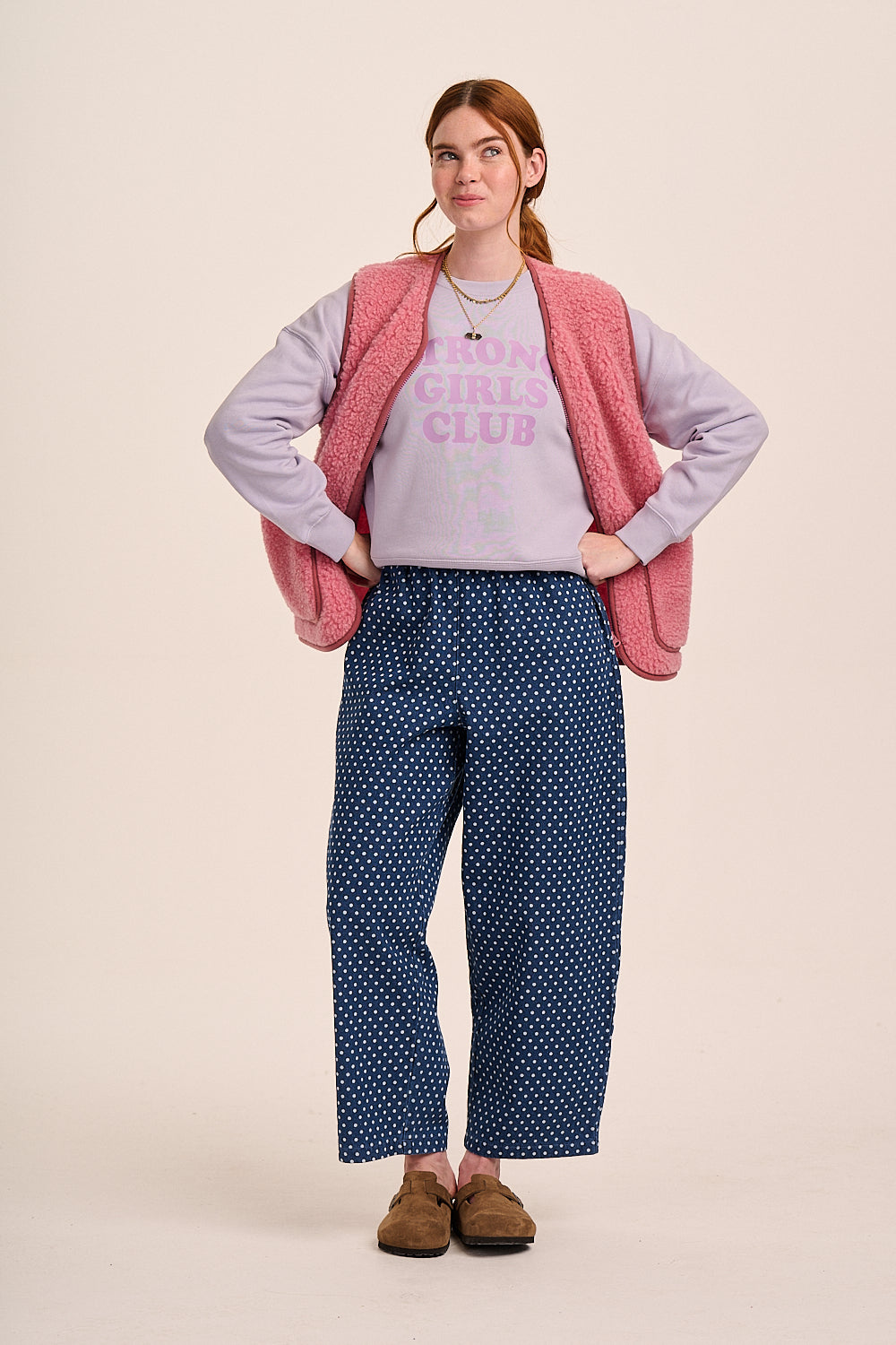 Strong Girls Club Boxy Sweatshirt - Lilac