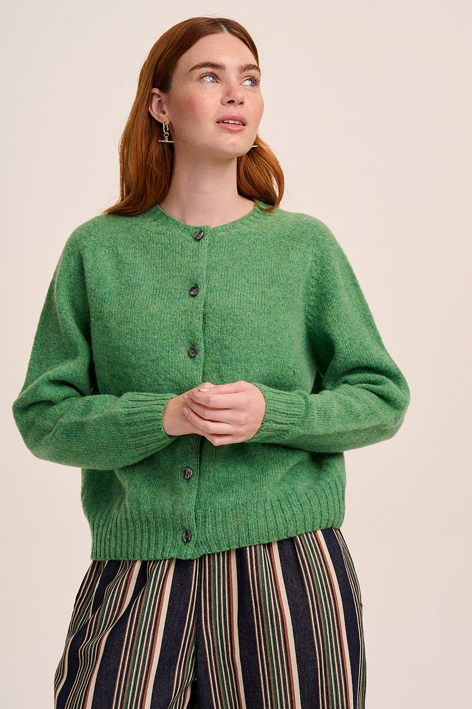 Mae Lambswool Cardigan Parsley