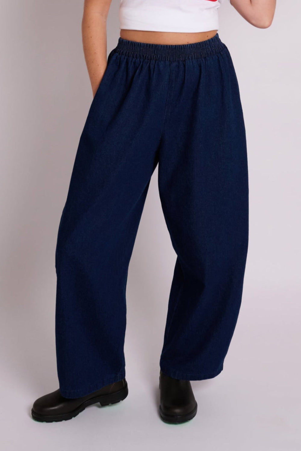 Ottie Trousers - Denim Mid Wash
