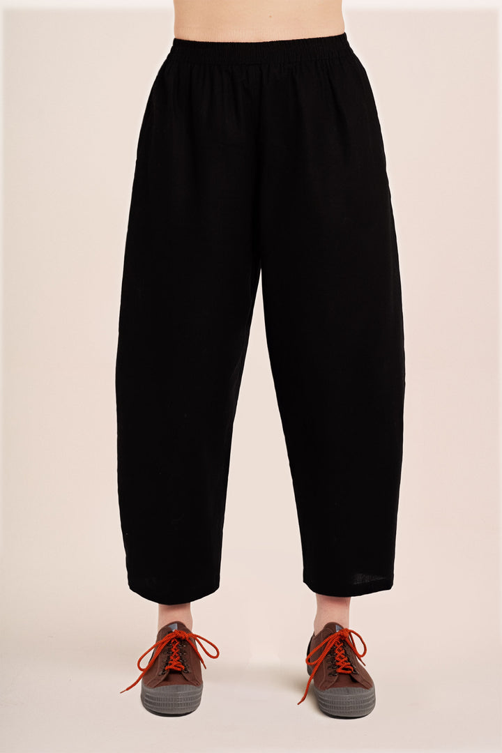 Peggy Trousers - Linen Black