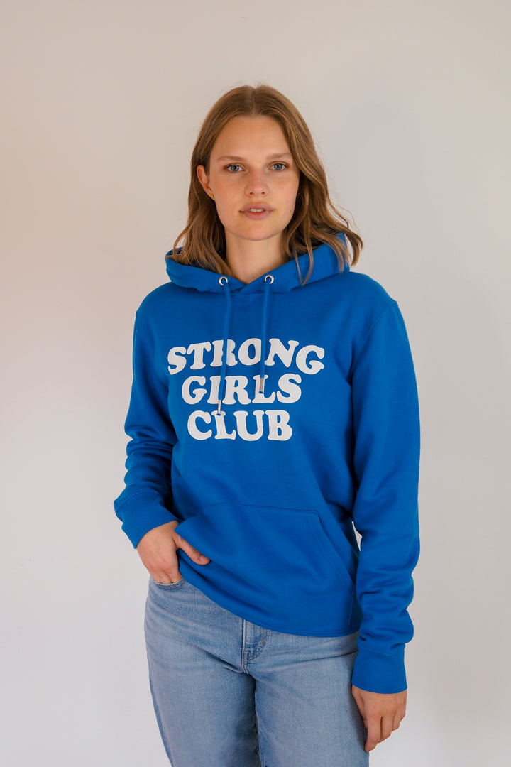 Blue Strong Girls Club Hoodie