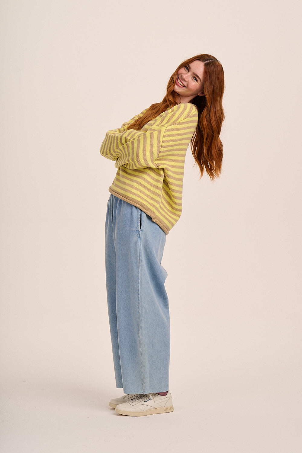 Ottie Trousers - Light Wash Denim