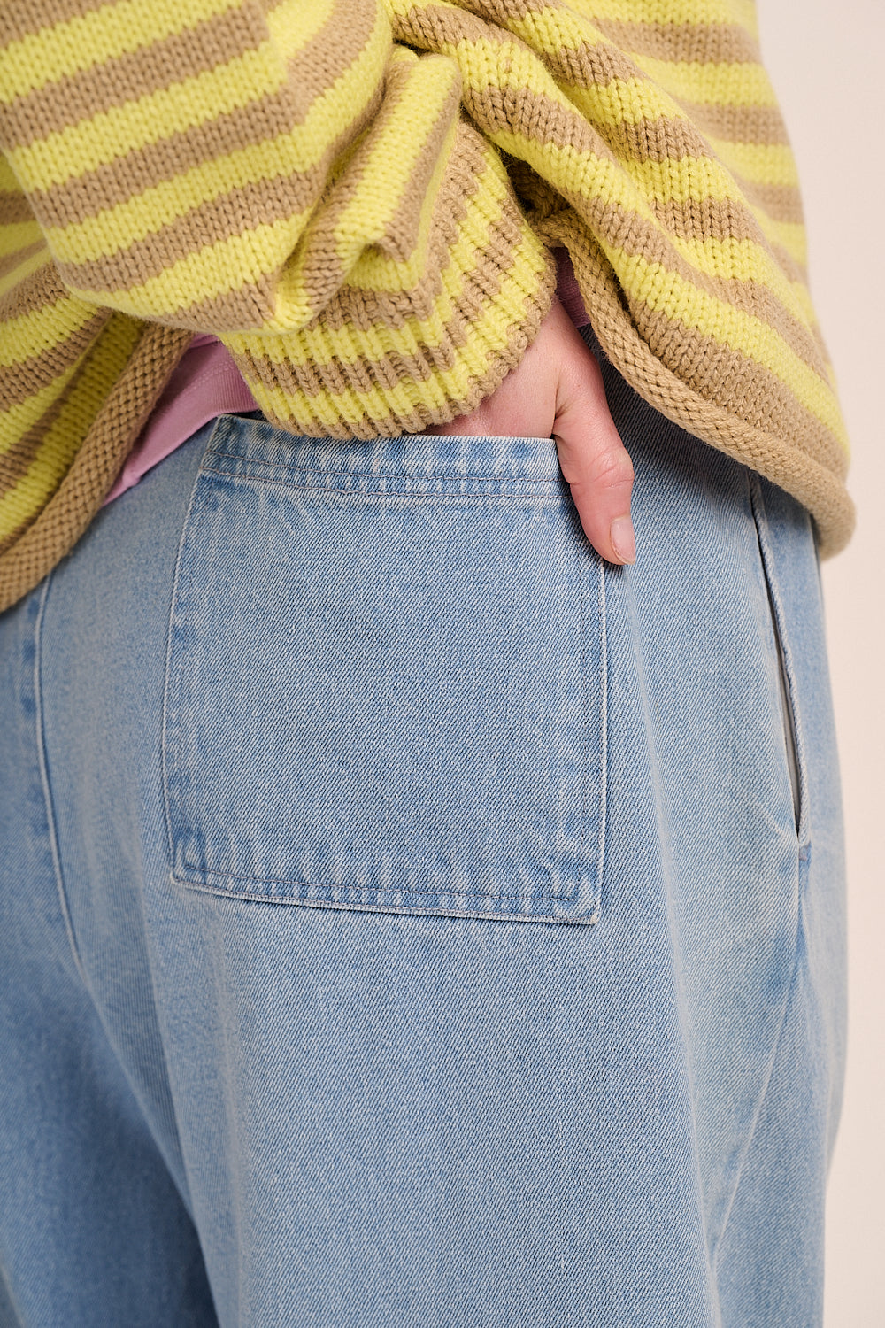 Ottie Trousers - Light Wash Denim