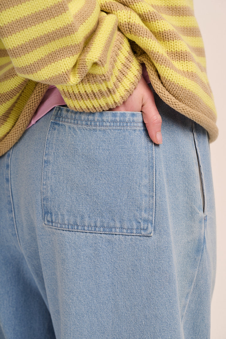 Ottie Trousers - Light Wash Denim