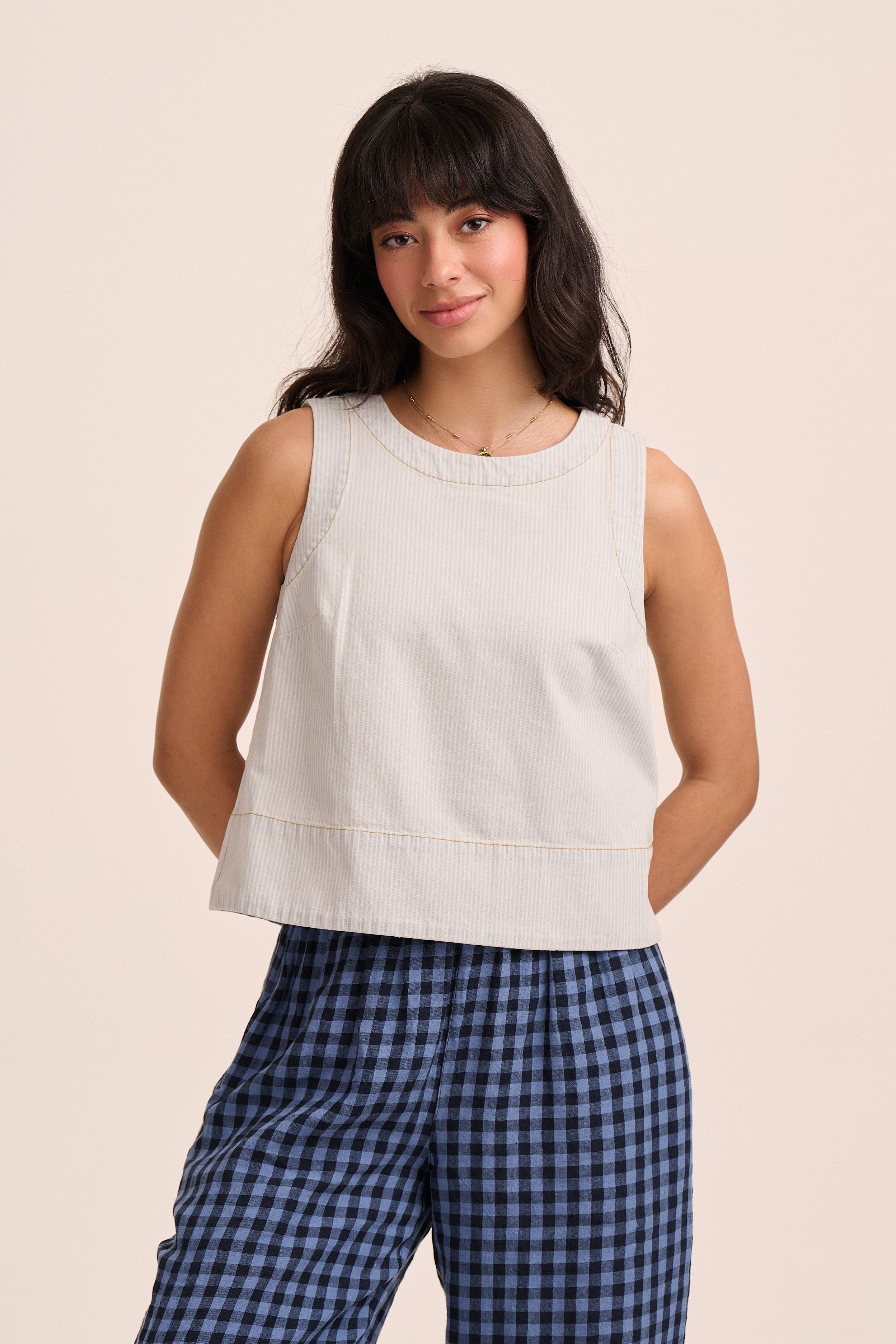 Taylor Top - Ticking Stripe