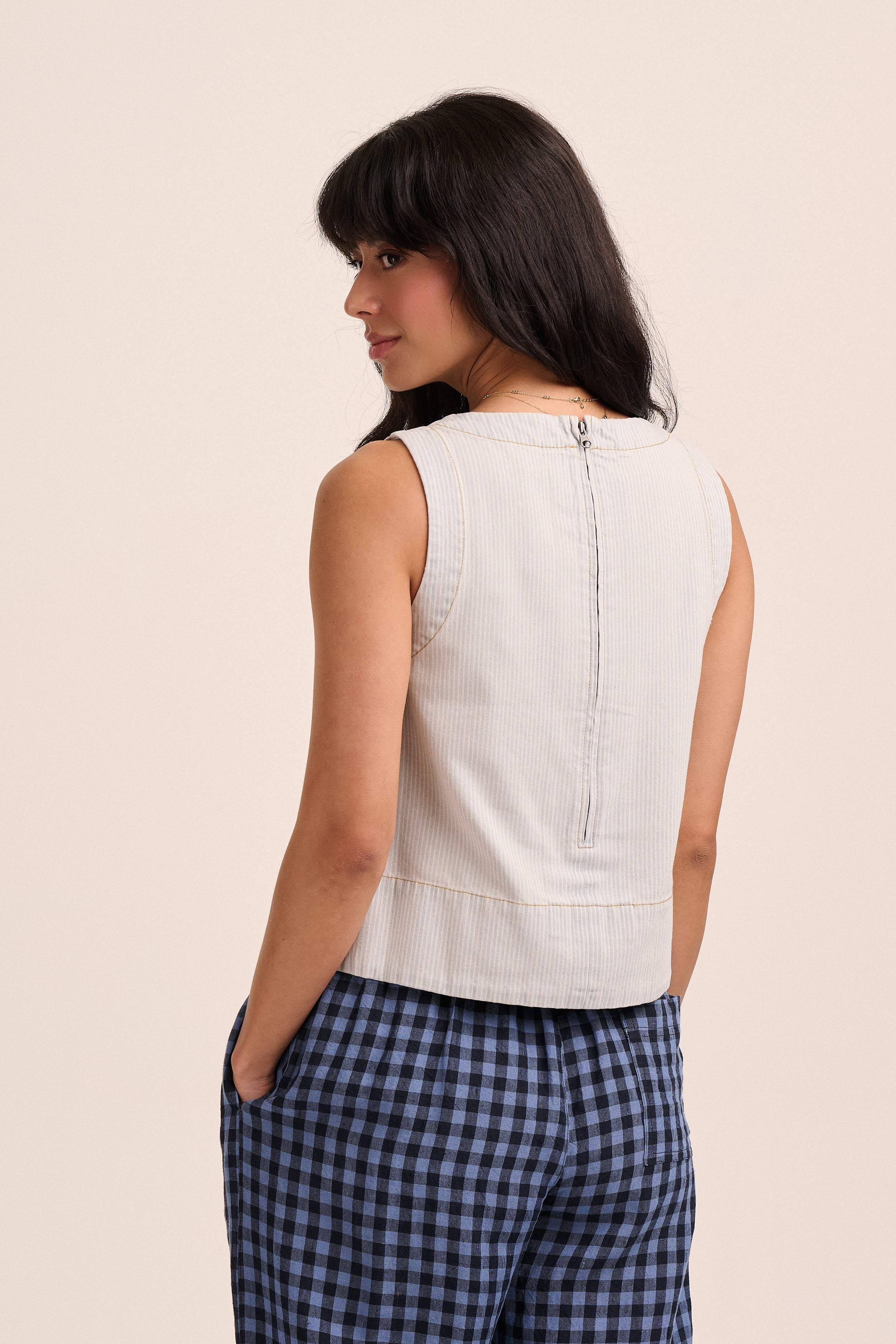 Taylor Top - Ticking Stripe