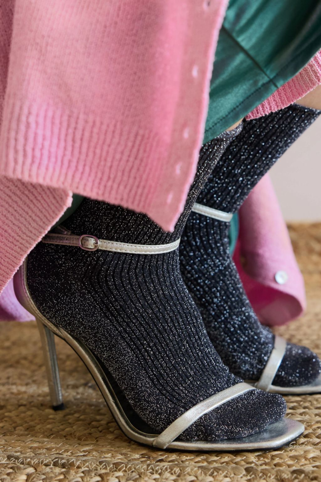 Klue Glitter Socks - Grey