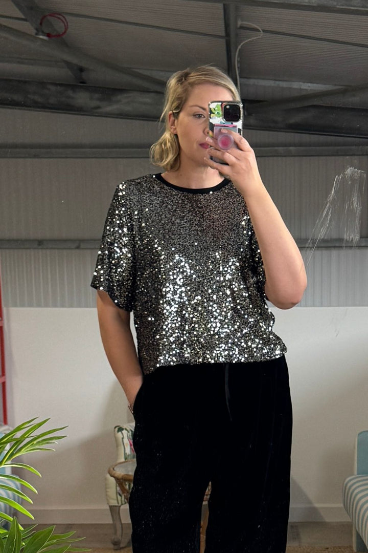 Alice Boxy Sequin TShirt